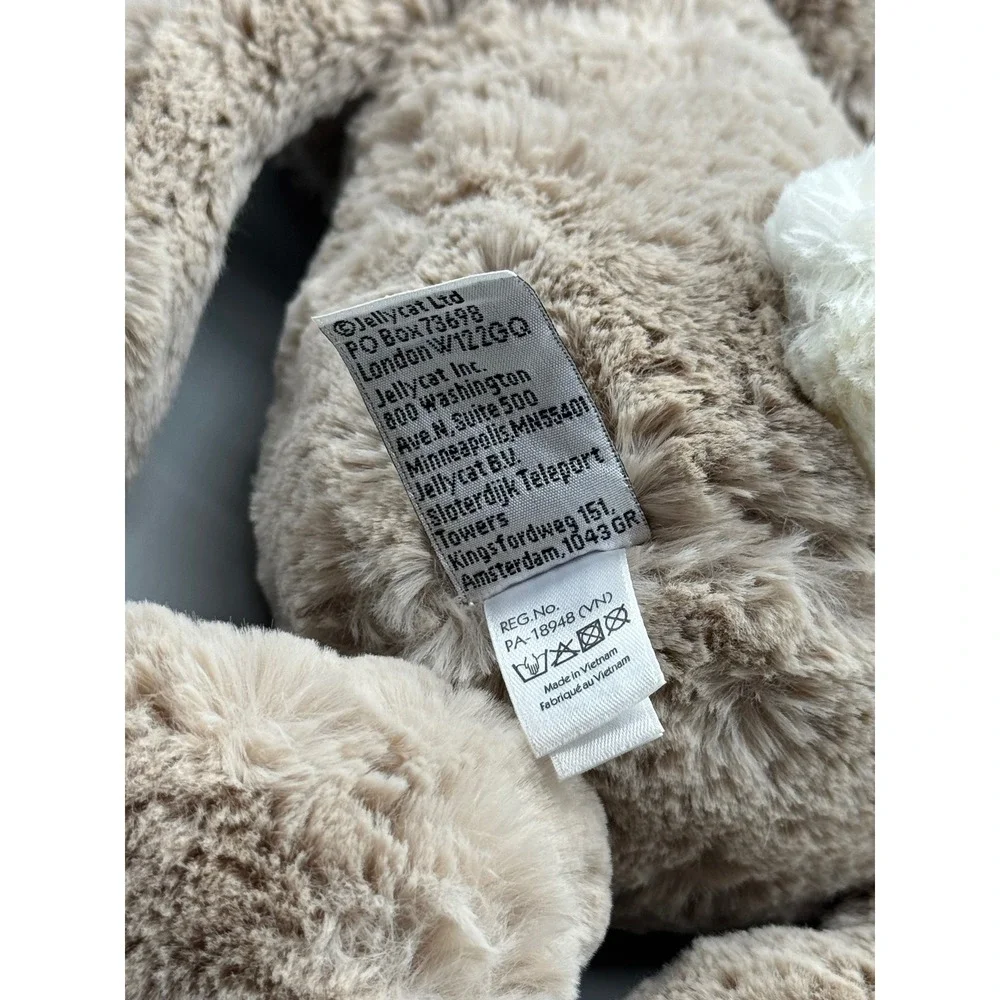 Jellycat Bashful Bunny Beige Plush Stuffed Animal Medium‎ 12 inch Rabbit